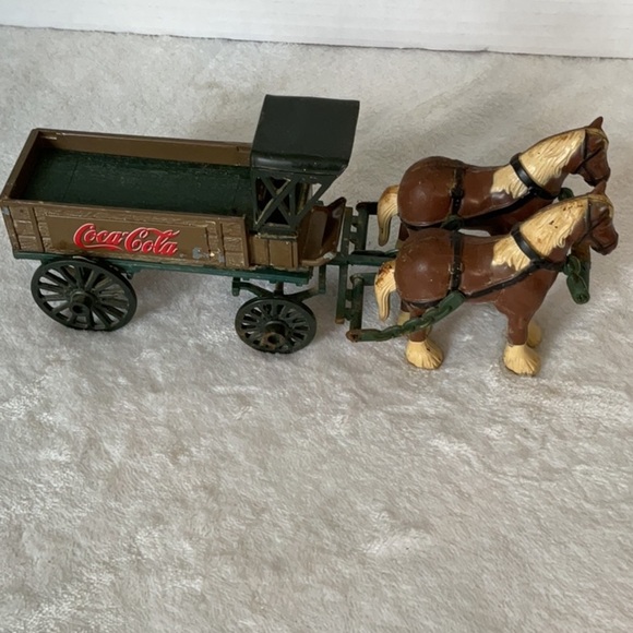 Cola cola vintage metal and plastic horse and buggy - Picture 2 of 4